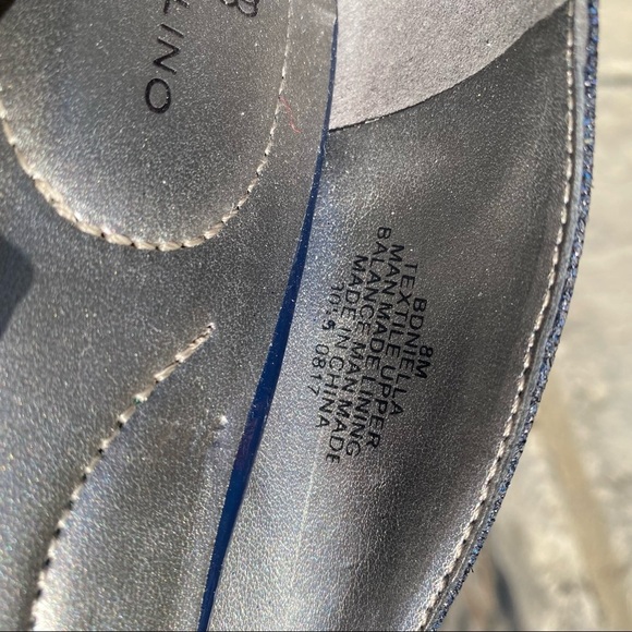 BANDOLINO NIELLA PUMP dark navy blue sparkly high heels Sz 8M - Picture 9 of 10